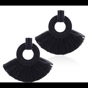 Black Bohemian Earrings
